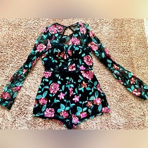 Gorgeous Embroidered Floral Romper